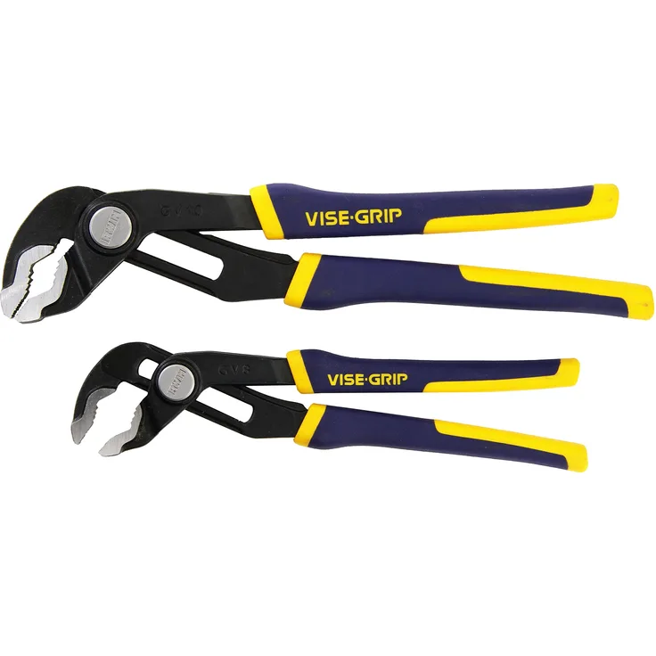 IRWIN VISE-GRIP GrooveLock Pliers Set, V-Jaw, 2 Piece, 2078709 by Irwin Tools