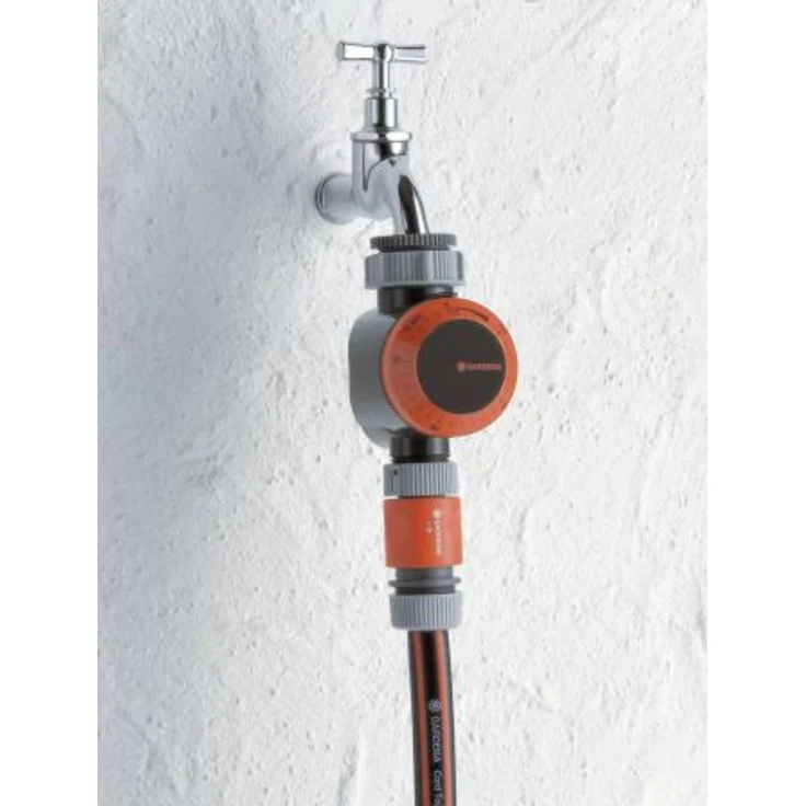GARDENA Bewässerungsuhr: Automatische Zeitschaltuhr für Wasserhähne 26.5 mm (G 3-4) oder 33.3 mm (G1), flexible Bewässerungsdauer (5-120 min), leichtes Anschließen dank Schnellstecksystem (1169-20) – Bild 2
