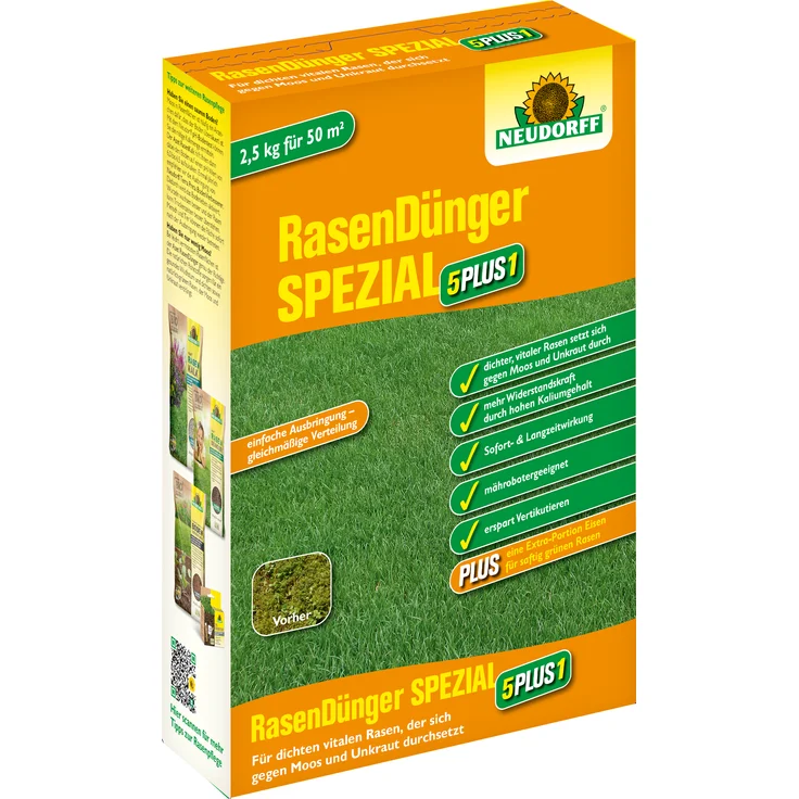 Neudorff RasenDünger SPEZIAL 5PLUS1 – Bild 1