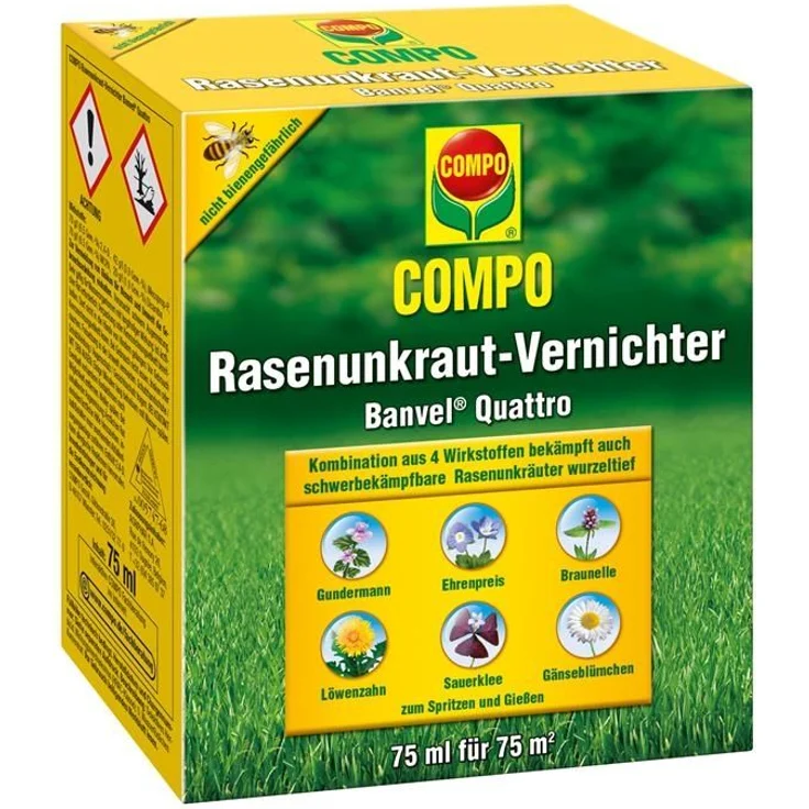 COMPO Rasenunkraut-Vernichter Banvel Quattro 75ml – Bild 1