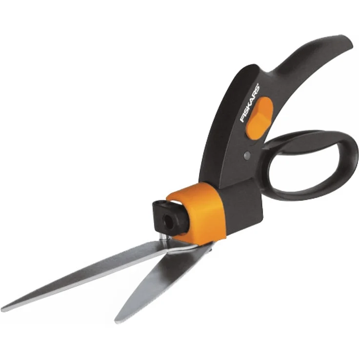 Fiskars Rasenkantenschere Servo-System, Handlich, Länge 33 cm Grasschere Stahl-Klingen-Kunststoff-Griff, Schwarz-Orange, GS42, 1000589 klein und mittelgroß – Bild 2