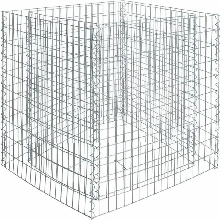 Gabionenhochbeet Hochbeet Gabione 180x90x100 cm Pflanzkorb Drahtgitter Steinkorb