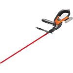 WORX WG260E.9 Akku Heckenschere 20V Elektro Heckenschere mit Dual Schnittklingen für gleichmäßige Schnitte Inkl. Schutzköcher Heckenschere ohne Akku & Ladestation