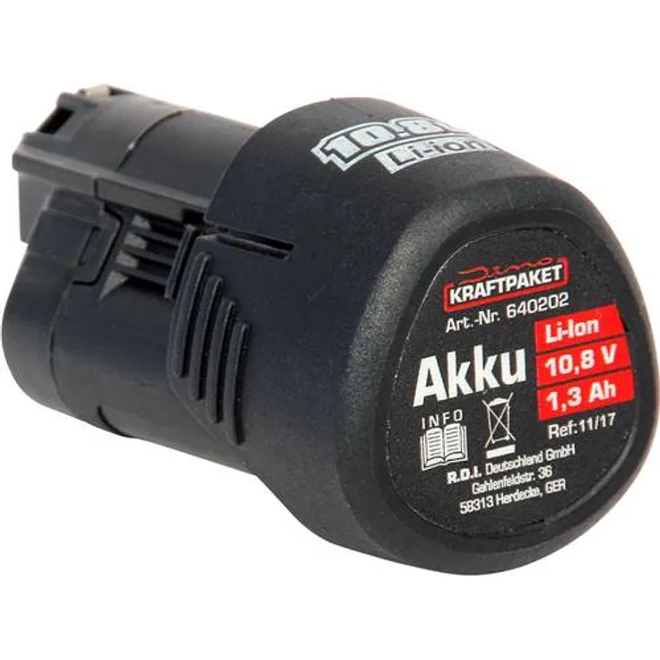 Dino KRAFTPAKET AKKU 10,8V 1,3Ah für Akku-Poliermaschine 640241 640202 Werkzeug-Akku 1.3Ah