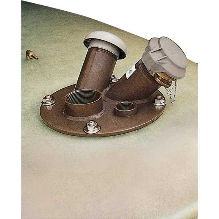 Domdeckel STA f.Tank 1300-2350l m.Tankwagen-Kupplung