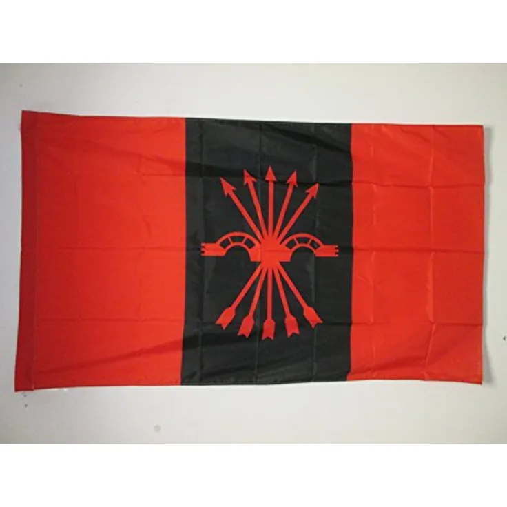 AZ FLAG Flagge PHALANGE VON Spanien 90x60cm - PHALANGE Fahne 60 x 90 cm Scheide für Mast - flaggen Top Qualität