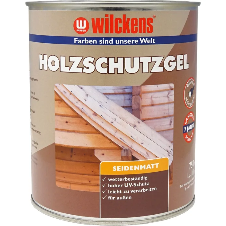 Wilckens - Wilckens 0,75l Holzschutz-Gel Nussbaum Wetterschutz Holzlasur Holz Schutz - braun