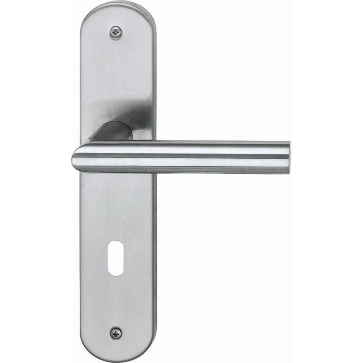 Alpertec 28015500 Edelstahl Conte-LS Renovierungsgarnitur für Zimmertüren Drückergarnitur Türdrücker Türbeschläge Neu