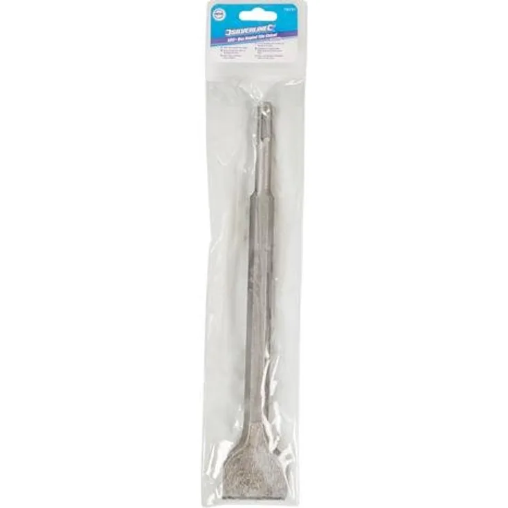 Silverline 793781 Abgewinkelter SDS-Plus-Flachmeißel mit Sechskantschaft 250 mm