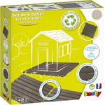 Smoby Bodenplatten-Set mit Klicksystem, 6er Set, Boden Platte, für Spielhaus, Zubehör, Kinder, 7600810907