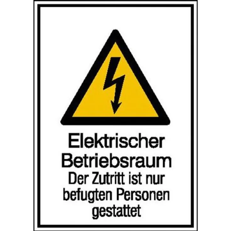 SafetyMarking Warnschild - Elektrischer Betriebsraum (21.1243)