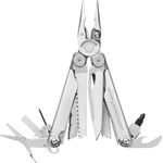 Leatherman 832524 Multitool WAVE PLUS, Silber, Edelstahl, mit 18 Funktionen