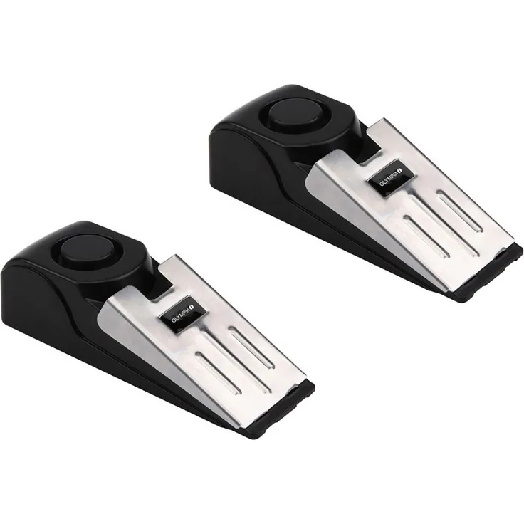 OLYMPIA 2 Stück T 300 Alarm-Türstoppe rmit Erschütterungssensor, 100 dB