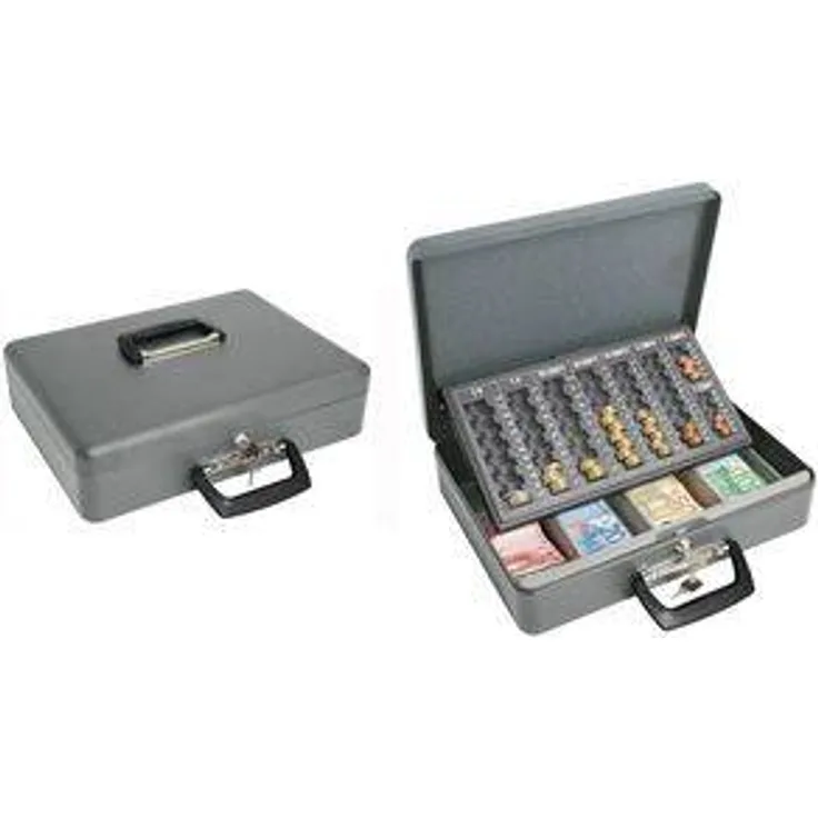 WEDO Geldzählkassette Maxi, grau, aus Stahlblech