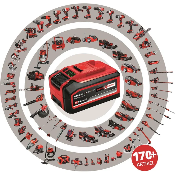 Einhell Akku-Schlagbohrschrauber TE-CD 18-48 Li-i Power X-Change PXC (2x2,0Ah) - 4513935 – Bild 6