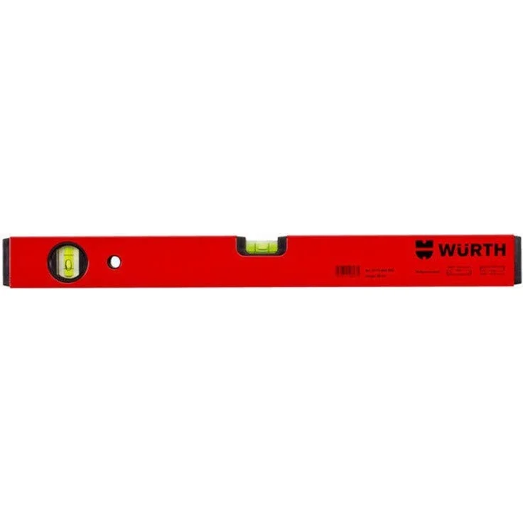 Würth 40cm Profi Wasserwaage Aluminium, verwindungsarmes Rechteckprofil mit glatten Seitenflächen, Meßgenauigkeit 0,5mm -m 0714644204 – Bild 1