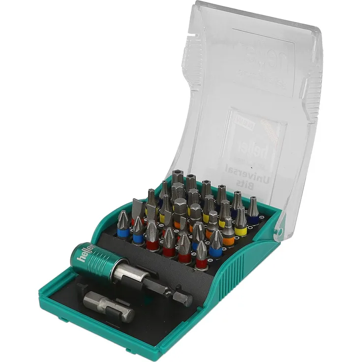 Heller Tools 4200 Heller Universal Bit Set 32 tlg. Torx-Imbus-PZ-PH, Bunt