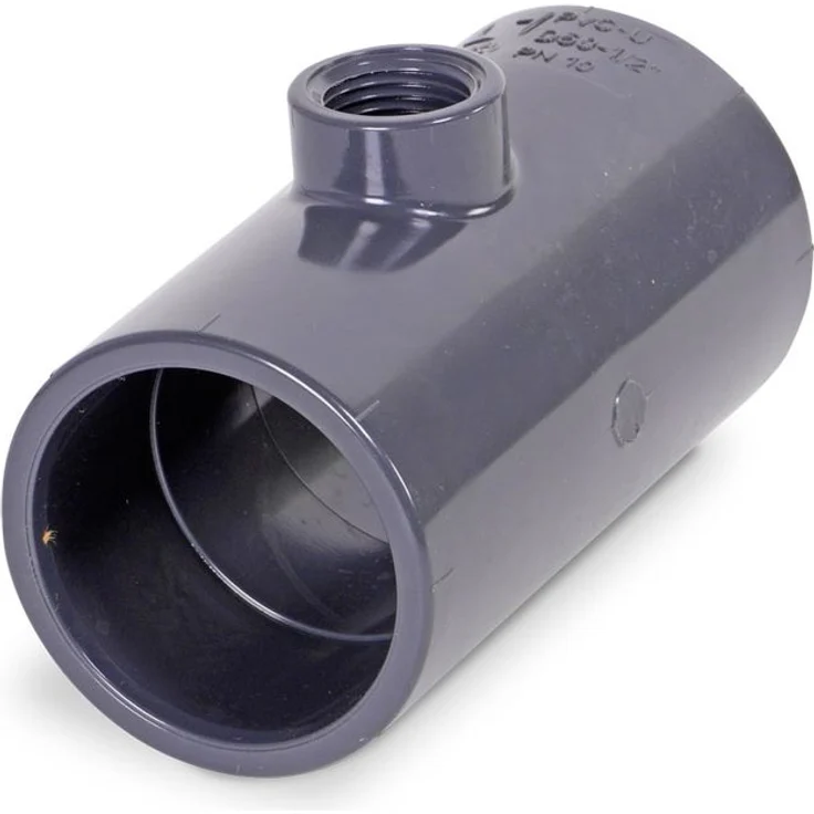 mega T-Stück 90° PVC-U 50 mm Klebemuffe x 1/2\ x IG