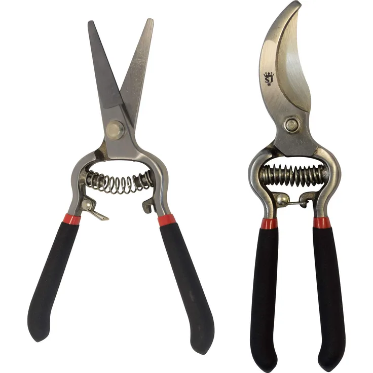 Spear und Jackson CUTTINGSET17 Vintage Bypass Garten- Und Baumscheren-Set, Schwarz, Rot, Silber