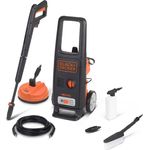 Black und Decker BXPW1600PE Hochdruckreiniger mit Patio Cleaner und feste Bürste 1600 W, 125 bar, 420 l-h