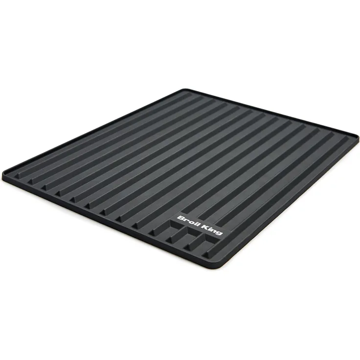 Broil King 60009 Grill-Grillzubehör, Silikon Besteckablage, edelstahl, 35,5 x 28 cm