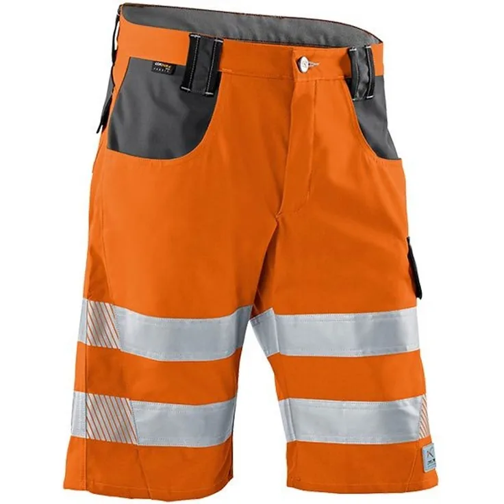 Kübler Reflectiq Warnschutz Shorts 2307 52, orange/grau
