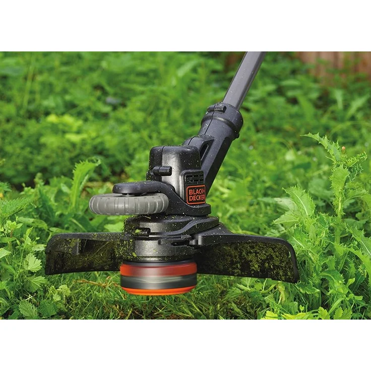 Black+Decker Akku-Rasentrimmer (18V 2,0Ah, 28 cm Schnittbreite, automatische Fadenverlängerung (AFS) für größere Flächen geeignet, ohne Akku und Ladegerät) STC1820PCB – Bild 4