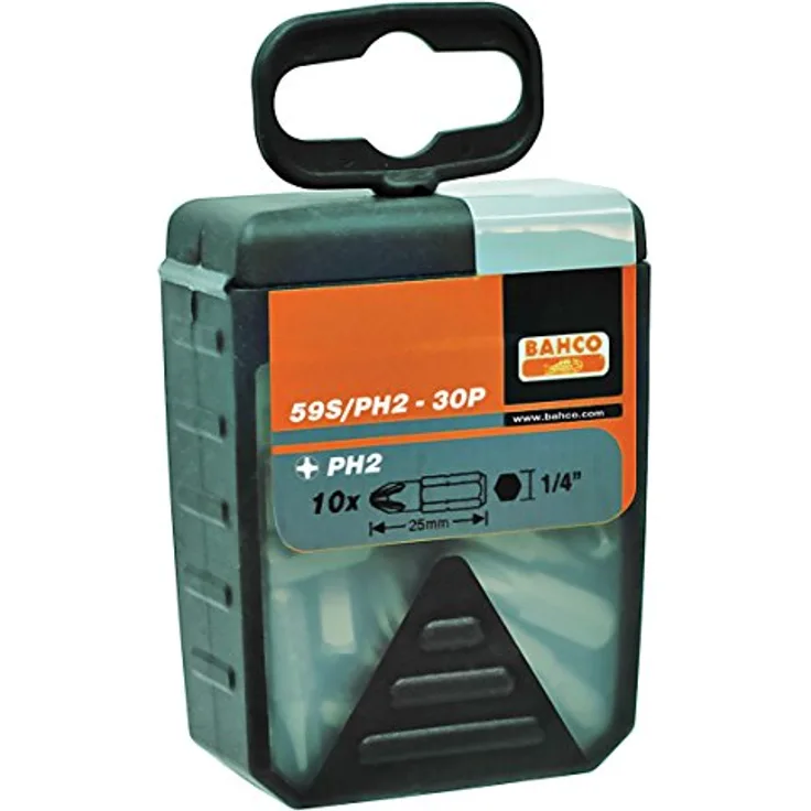 Bahco 59S-PH2-30P BH59S-PH2-30P Bits für Phillips-Schrauben 25mm Ph2 30 Stück