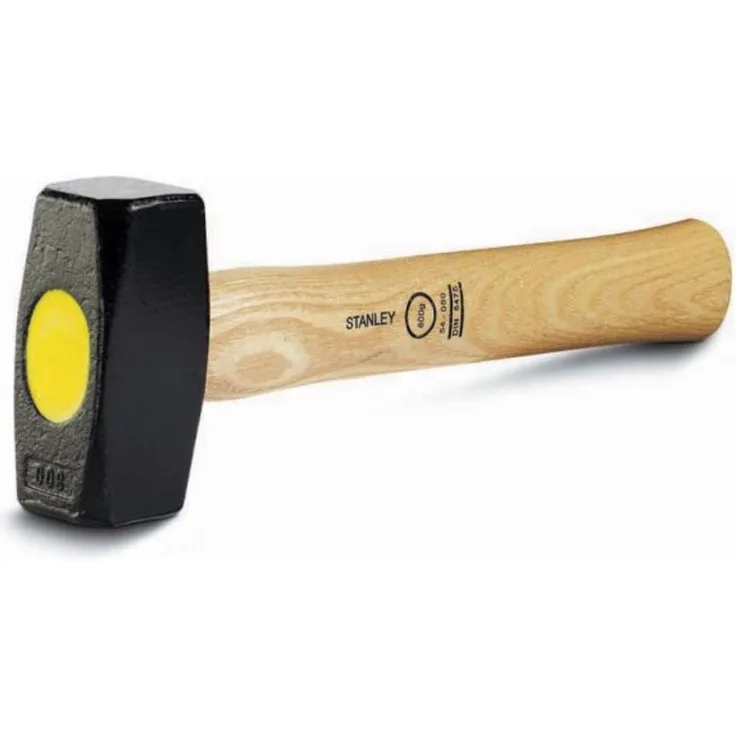 Stanley Fäustel mit Holzstiel (runde Kanten, 1000 g Kopfgewicht, 40 mm Kopfabmessungen, entspricht DIN 6475) 1-54-051