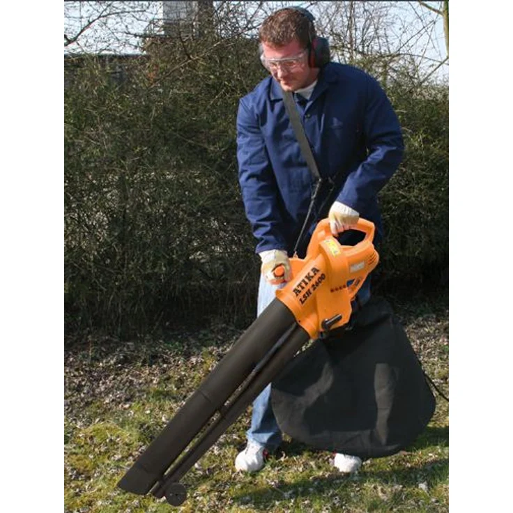 Atika LSH2600 Laubsauger - Laubbläser 2600 Watt 45 Liter Häckselfunktion mit Fangsack – Bild 3