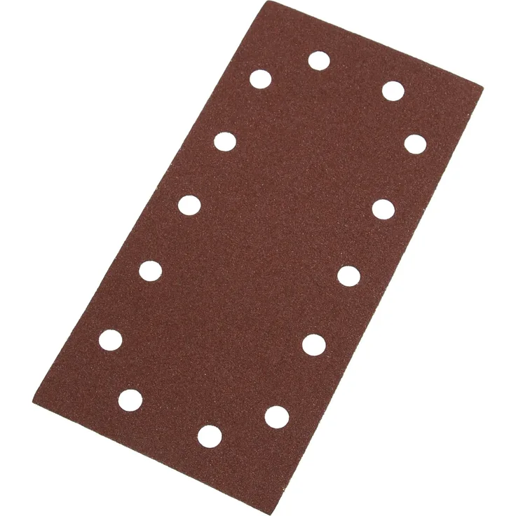 Silverline 457004 Klettschleifblätter, gelocht, 115 x 230 mm, 10er-Pckg. 80er-Körnung