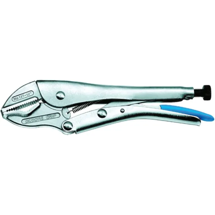 GEDORE Gripzange mit Selbstklemmfunktion, 1 1-4 Zoll (3,2 cm) Spannweite, Einstellschraube und Auslösehebel, Hochwertiger Vanadium-Stahl, 10 Zoll (23 cm) Länge