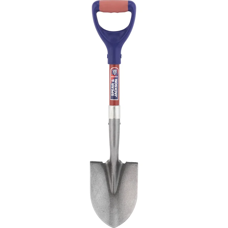 Spear & Jackson Mini-Schaufel mit Rundspitze und Glasfaserschaft, grau – Bild 1