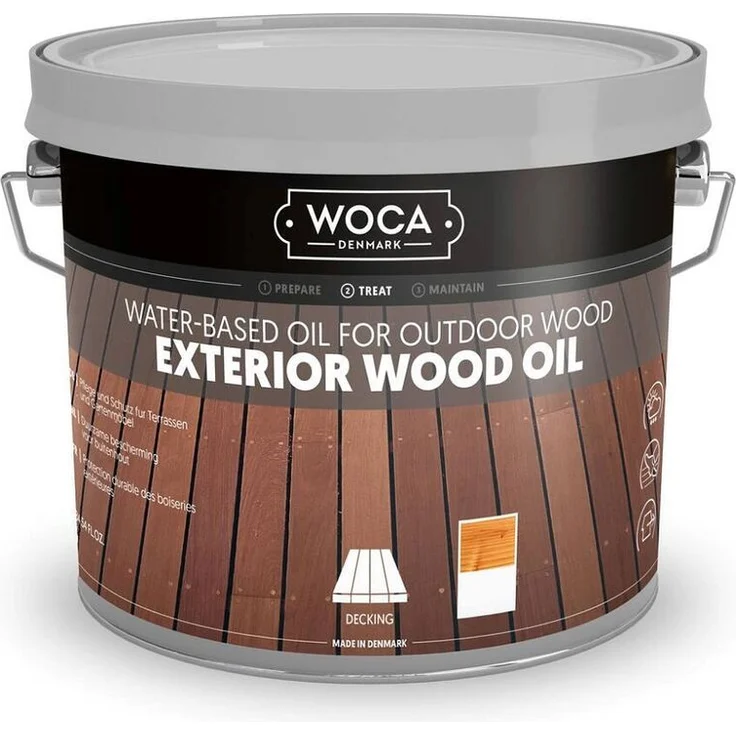 Exterior Wood Oil Grau 3 Liter Aktionsangebot - Woca - Preisvergleich – Bild 1