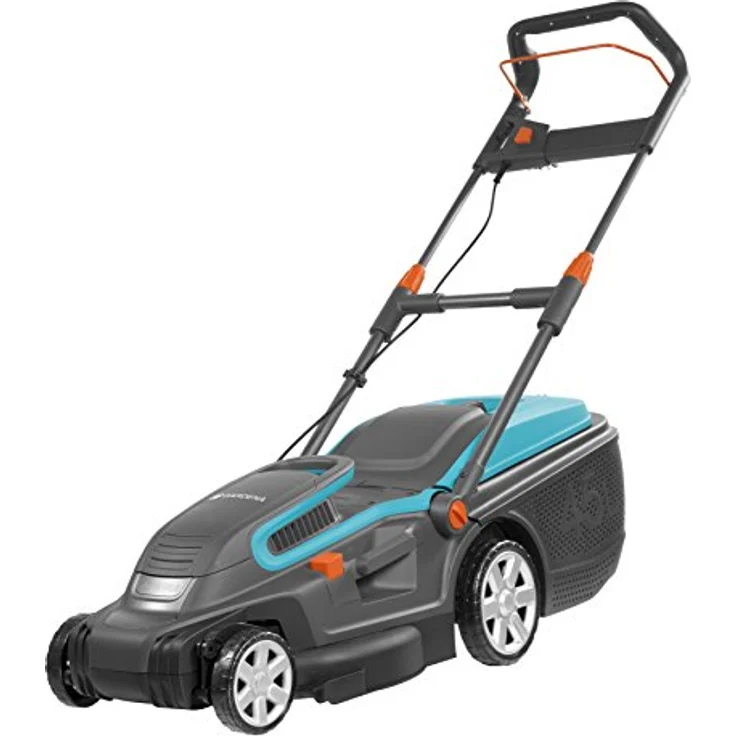 GARDENA PowerMax 1800-42 Elektrorasenmäher: Rasenmäher bis 800 m², 42 cm Schnittbreite, 45 l Fassungsvolumen, Schnitthöhe 20-60 mm, klappbares Gestänge, ergonomischer Handgriff - 5042-20 – Bild 1