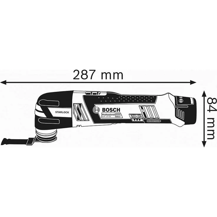 Bosch Professional 12V System Akku Multi Cutter GOP 12V-28 Leerlaufschwingzahl: 500020000 min-1, ohne Akkus und Ladegerät, in L-BOXX – Bild 7