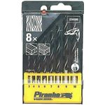Piranha X56006-QZ - 8teiliges Holzbohrer Set, auch für Harthölzer, Black + Decker Piranha