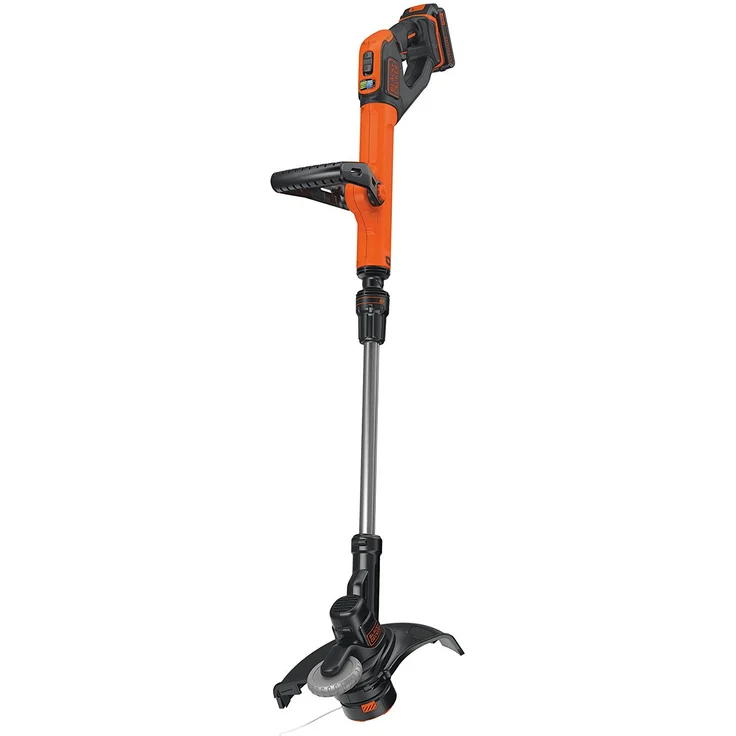 Black+Decker Rasentrimmer AFS Reflex Fadenverlängerung (18V 2,0Ah, 28 cm Schnittbreite, verstellbarer Zweithandgriff, Einzelfaden 9 m-1,6 mm, inkl. Akku und Ladegerät) STC1820PC – Bild 1