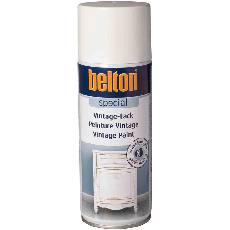 belton Vintage Lackspray 400 ml, kalkweiß – Bild 1