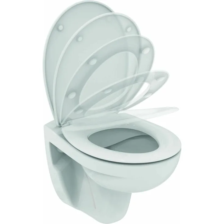 Ideal Standard Wand-WC-Kombipaket EUROVIT 370 x 525 x 350 mm, mit WC-Sitz weiß