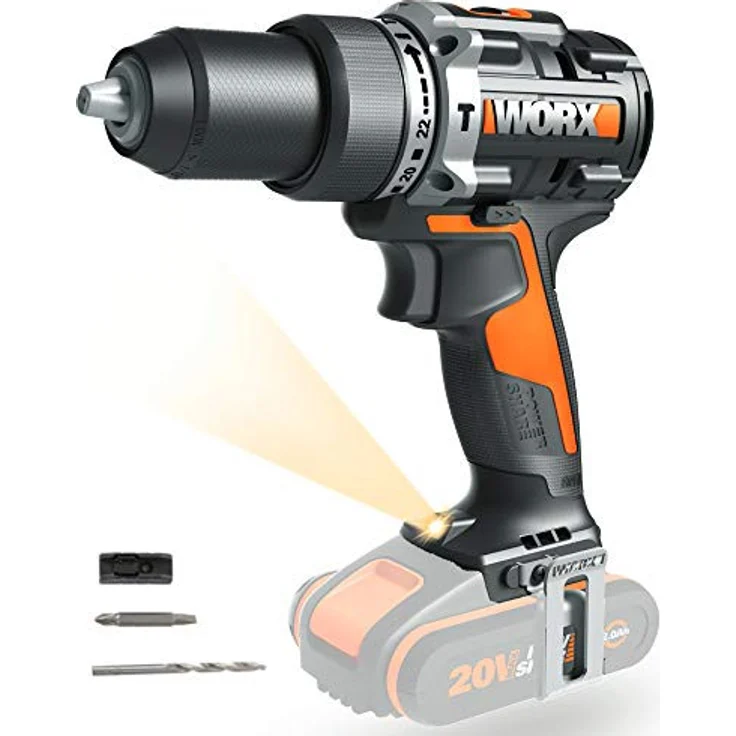 Worx WX352.9 Schlagbohrmaschine 20 V S bürstenlos – Bild 1