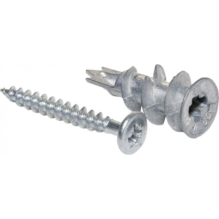 Knauf Gipsplatten-Metalldübel zur Befestigung von Lasten an Trockenputzwänden ? Trockenbau-Dübel, Gipskarton-Dübel, selbstbohrend, bis zu 25-kg (10 Stk.)