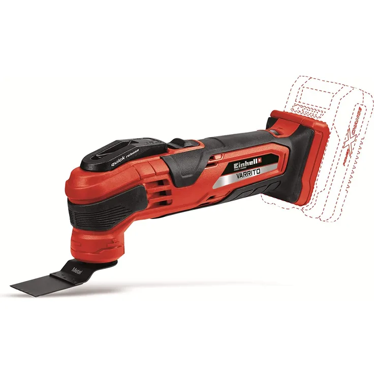Einhell VARRITO TE-MG 18 Li Solo Akku-Multifunktionswerkzeug Multi-Cutter Power X-Change PXC Li-Ion, 18V, 20000 min.-1, Schnellspannverschluss 12-fach einstellbar, ohne Akku und Ladegerät