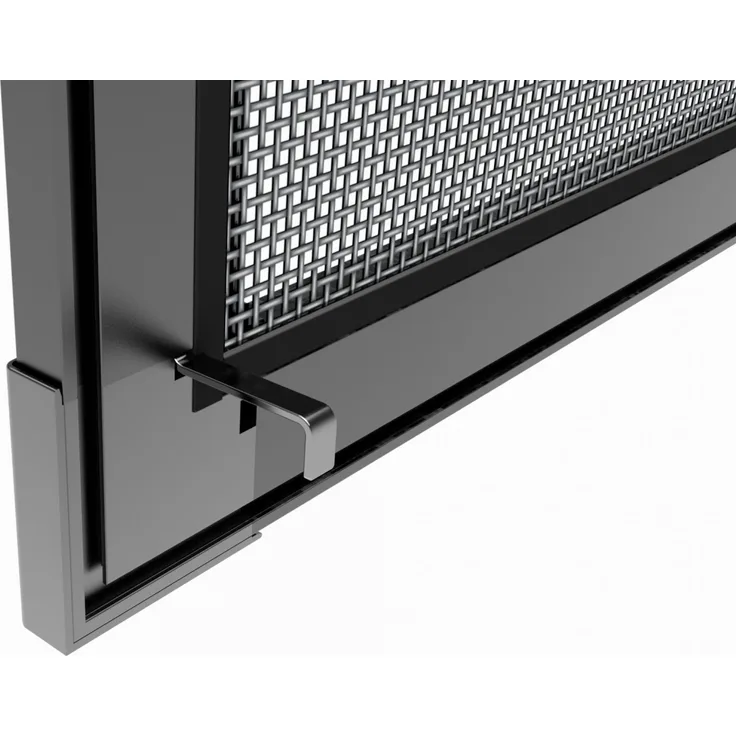 Rhino Insect Screen Insektenschutz Fenster Spannrahmen Fliegengitter für Fenster Fenstergitter Fliegenschutz, aus Aluminium, anthrazit, 100 x 120 cm, 03753