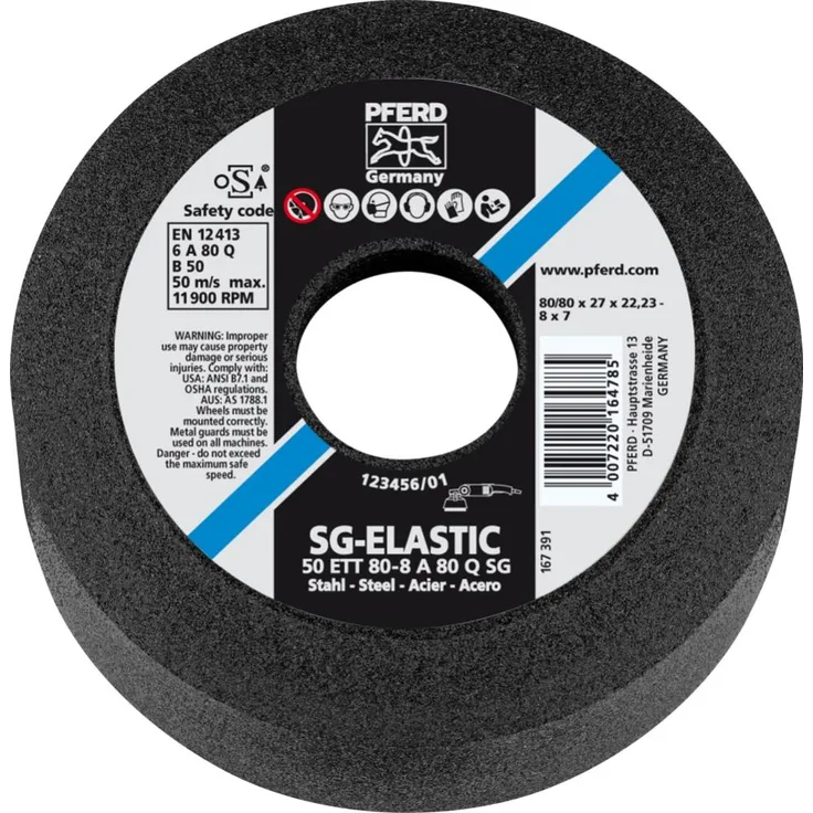 Pferd 63418702 Schleiftöpfe 50 ETT 80- 8 A 80 Q SG