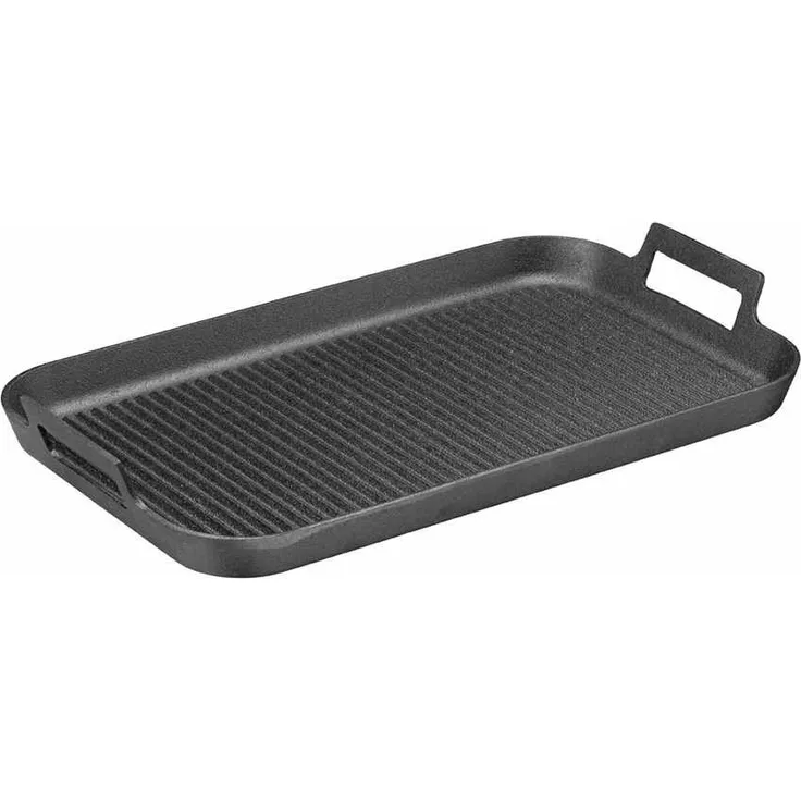 Skeppshult Grillplatte, Gusseisen, induktionsgeeignet, 40 x 25, mit Griffen