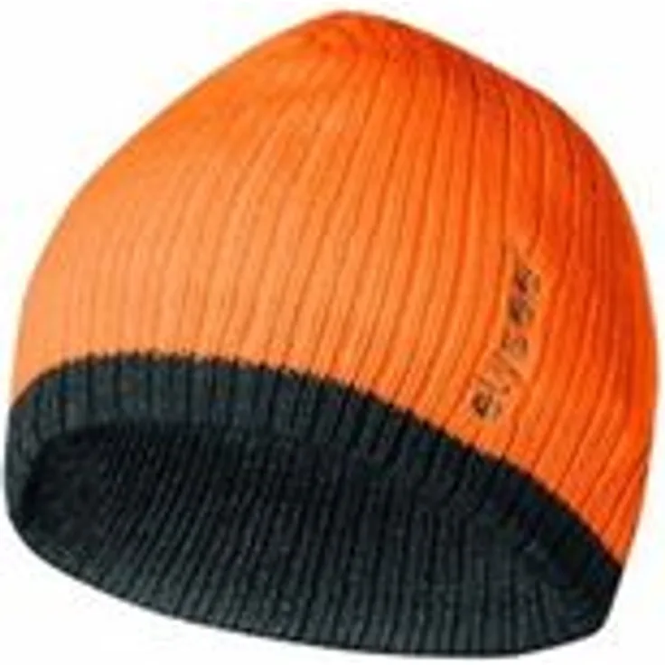 Feldtmann Strickmütze Georg universal orange/grau 100 %PC Feldtmann