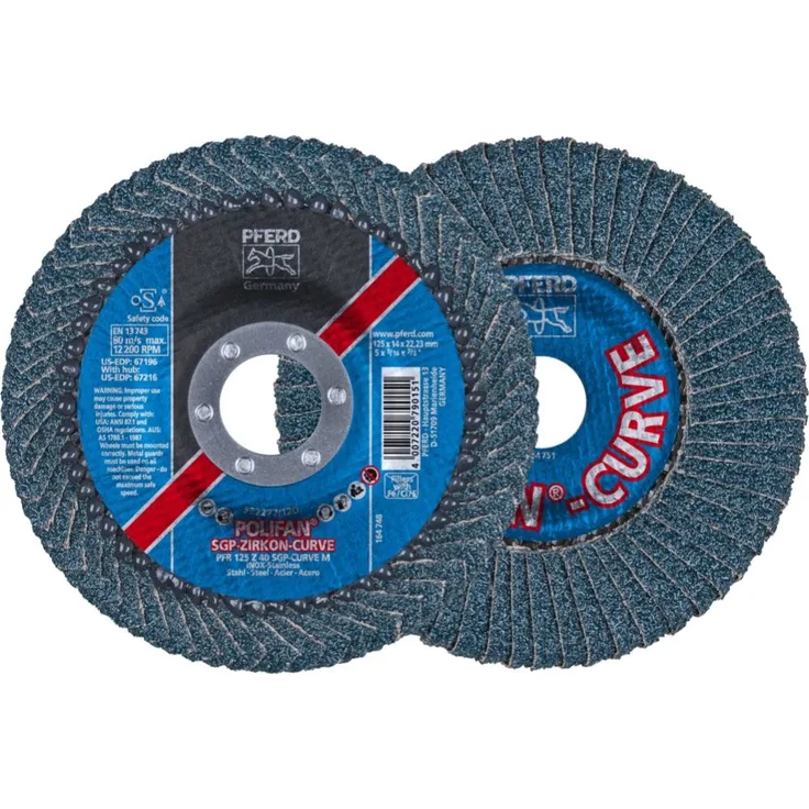 Pferd POLIFAN®-Fächerscheibe PFR 125 Z 40 SGP-CURVE M/22,23 (67689052)