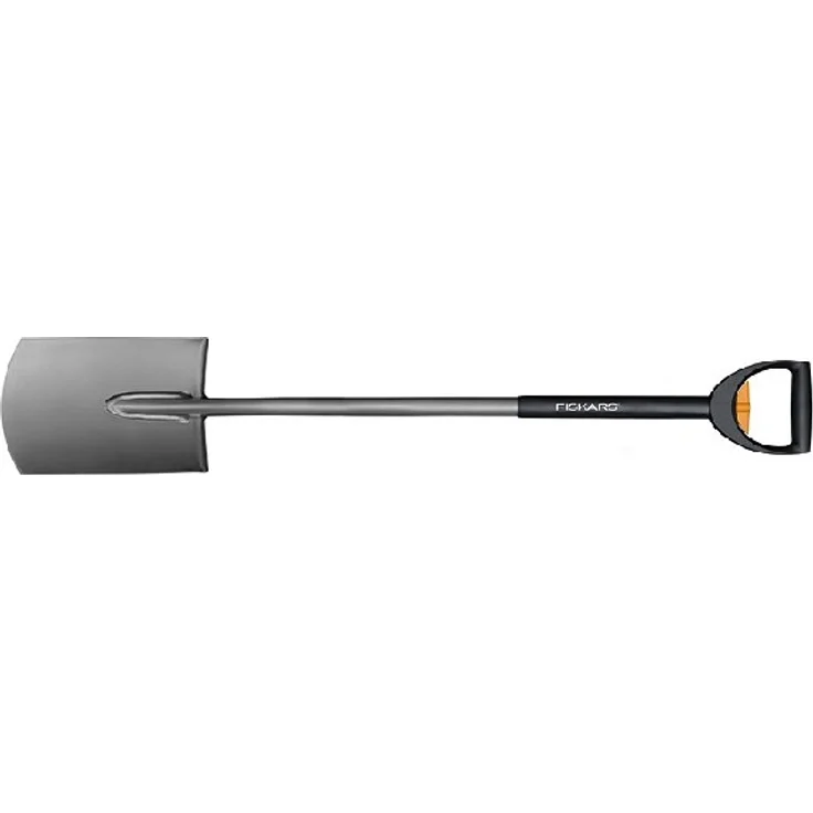 Fiskars Teleskop-Spaten für weiche, steinarme Böden, Rund, Länge 1,05 bis 1,25 m, Hochwertiger Borstahl, Schwarz-Silber, SmartFit, 1000620 – Bild 1