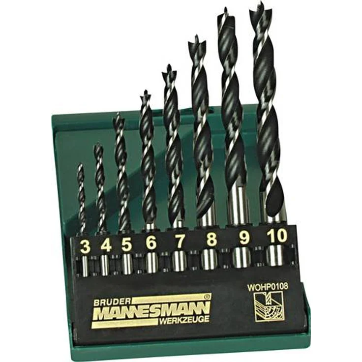 Brüder Mannesmann M54308 Holz-Spiralbohrer-Set 8teilig 1St. – Bild 1